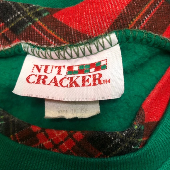 Vintage 80’s Christmas Holiday Crewneck Sweatshirt Medium By Nutcracker - Picture 4 of 4